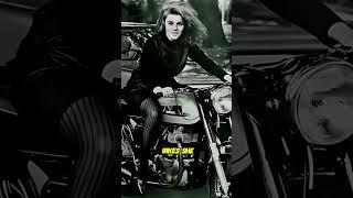 Actress Ann Margret, on her Norton Atlas, one of her many bikes she owned, 1964.#love