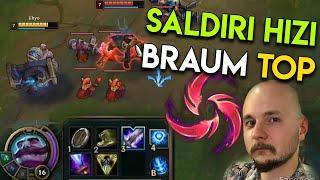 LoL : ÜST KORİDOR BRAUM | KESKİN SAĞANAK FULL SALDIRI HIZI BRAUM