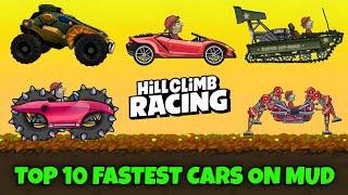 TOP 10 FASTEST CARS ON OFFROAD in Hill Climb Racing!