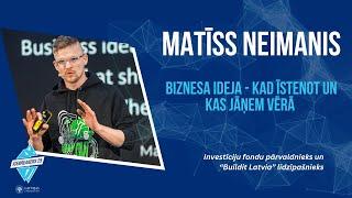 Biznesa ideja- kad īstenot un kas jāņem vērā | Matīss Neimanis | Icebreakers'25