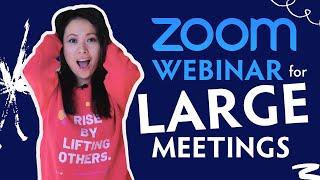 Zoom Webinar Tips and Setup for LARGE meetings #zoom #webinar #feisworld