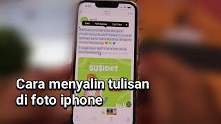 Cara menyalin tulisan di foto iphone