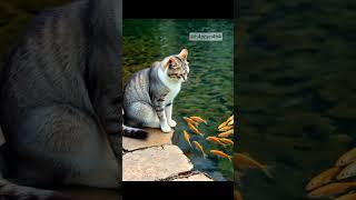 This cat just found out fishing is harder than it looks#FunnyCat #CatFails #Shorts #CatvsFish #fyp