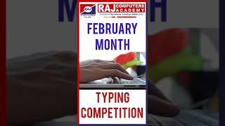 Typing Competition held for Students at Raj Computers Academy