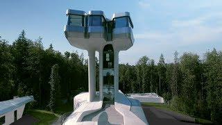 Zaha Hadid's only house finally completes in Russian forest