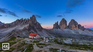 Dolomites Tre Cime di Lavaredo Italy 4K