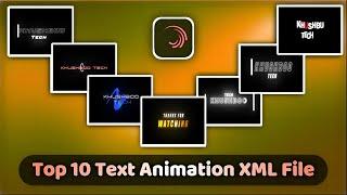 Top 10 Text Animation Preset||Emoji Text Effect  Alightmotion Editing||Text Effect XmlKhushbooTech