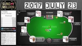 [SUNDAY MILLION] 2017 July 23 (Cards Up) - Final Table Replay