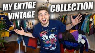 INSIDE MY ENTIRE VINTAGE CLOTHING COLLECTION!! JACKETS & BUTTON UPS! Part 1