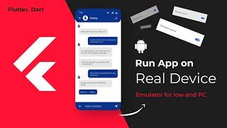 Run App UI without Android EMULATOR (Flutter) || Easy way !!  In 7 steps #flutter #dart