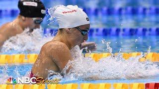 Schoenmaker holds off Douglass' late charge for historic 200 breaststroke World Title | NBC Sports