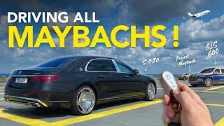 Driving ALL Mercedes Maybach models + Project MAYBACH show car!