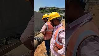 # hse safety first# 40" dia UG pipe #under ground Wrapping coating#work is progress# cooling tower#
