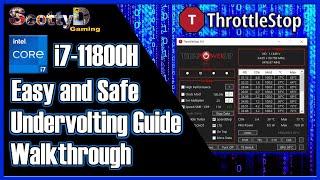 i7 11800H Undervolt Safe Quick Tutorial. Plus Throttlestop Run on Start Guide (Task Scheduler)