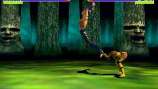 Mortal kombat 4:2 on 2 Kombat:Tanya and Liu Kang:Arcade:Master II Difficult