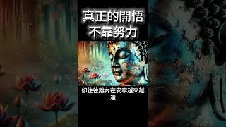 真正的開悟，不靠努力！你做錯了嗎？為何99.9%的人，終其一生無法真正開悟 #開悟 #覺醒