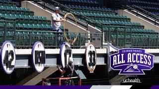 Rockies All Access | Todd Helton Golden Ring Installation