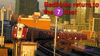 Iconic Redbird Subway Cars return to the (7) Flushing Line!