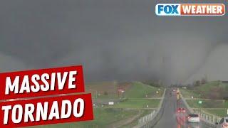 Massive Wedge Tornado Moves Through Iowa