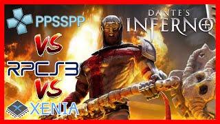 DANTE'S INFERNO | PPSSPP VS RPCSC3 VS XENIA | Emulation Comparison | 100% Playable️