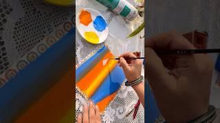 Diy random sunset view gouache painting craft#diy #diyart #diycrafts #artshorts #shortviral #shorts