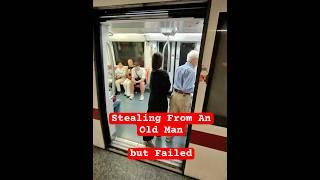 She Was Trying to Steal From an Old Tourist #Pickpocket #Rome #Metro #Italy #PickpocketsinRome