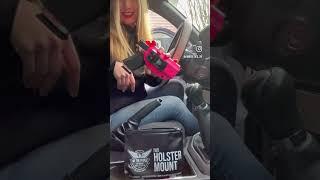 “We the people Holsters” came out with a car mount to put your holster in  code: AMBER25