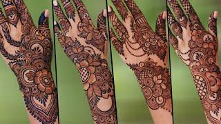 Top_4 New Easy Special Mehndi For full back hand/Latest Simple bridal mehandi/New Easy Stylish Mhndi