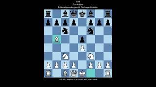 ECO C48 Four knights, Rubinstein counter-gambit, Exchange Variation  (White perspective)
