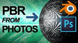 How To make PBR Textures | Photoshop & Blender Beginner Tutorial