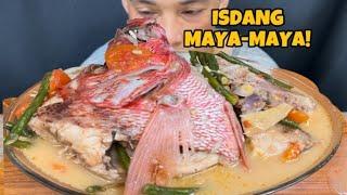 Ulo ng Isdang Maya-Maya Mukbang Asmr | Filipino Food Mukbang Philippines