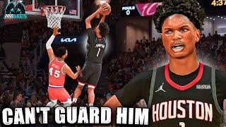 Amen Thompson at POINT GUARD is SOO CHEESE in Play Now Online NBA 2K25!