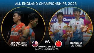 Junaidi Arif Yap Roy King vs Huang Di Liu Yang All England Open 2025 Badminton