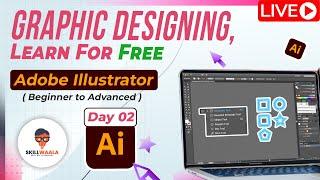 Free Graphic Design Course | Tools Introduction - Drawing Tools | Illustrator Full Tutorial Course