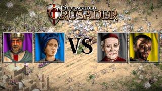 KI-Kampf | Löwenherz und Emira ️ Schlange und Inquisitor | Custom AIs | Stronghold Crusader