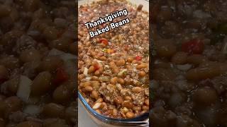 Easy Thanksgiving Baked Beans #bakedbeans #shortsvideos #easysidedishes #thanksgiving