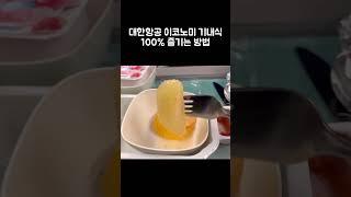 대한항공 이코노미 기내식 100% 즐기는 방법