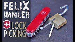 How to open a lock with a Swiss Army Knife / Lock picking with the tools of a Victorinox SAK.