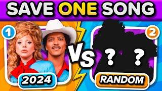 SAVE ONE SONG  2024 vs ????  | Music Quiz