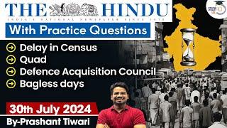 The Hindu Newspaper Analysis | 30 July 2024 | Current Affairs Today | Daily Current Affairs |StudyIQ