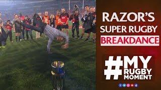 Scott Robertson's epic breakdance celebration | #MyRugbyMoment