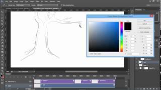 Photoshop Hand Drawn Animation Tutorial - Video Timeline Leaf Falling