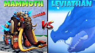 SERU 1000%!! Boss Terkuat LEVIATHAN VS MAMMOTH Fruit Mythical Beast 