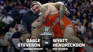 Gable Steveson vs. Wyatt Hendrickson: 2025 NCAA wrestling championship (285 pounds)