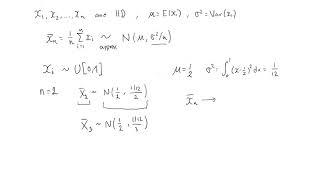 Central limit theorem - demonstration