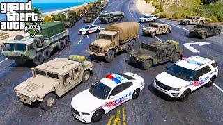 GTA 5 Mods Police Escorting Army National Guard Troops To Washington D.C. For President Inauguration