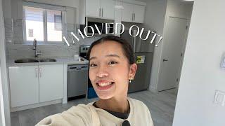 I MOVED OUT! | Moving Vlog + First Week Living Alone