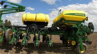 Early Spring - John Deere Farmer - Preparing 16 Row 1770NT Planter - Row-Crop Tractor 8430 (305 hp)