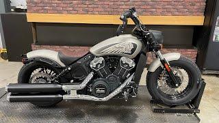 2024 Indian Scout Bobber Twenty Silver Quartz Smoke