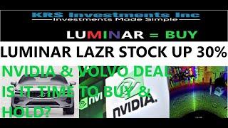 IS LUMINAR TECHNOLOGIES #LAZR VOLVO AND NVIDIA  PARTNERSHIP THE PERFECT PAIR | KRS INVESTMENTS